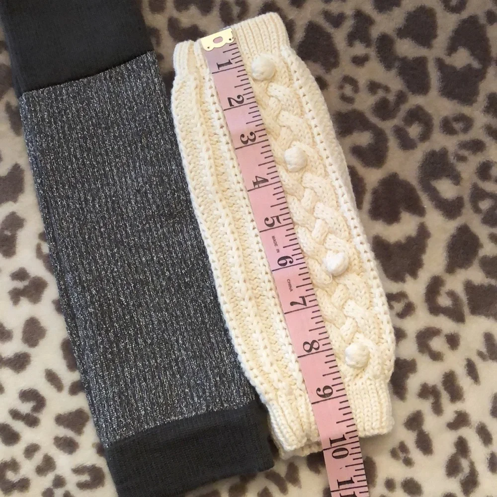 Gap Cable Knit Leg Warmers and Glitter Legwarmers
